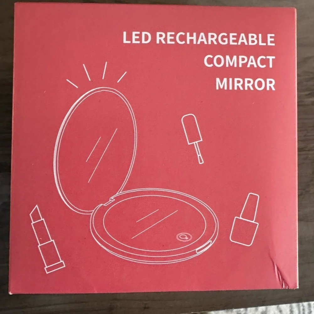 Exclusive LED Rechargeable Compact Mirror